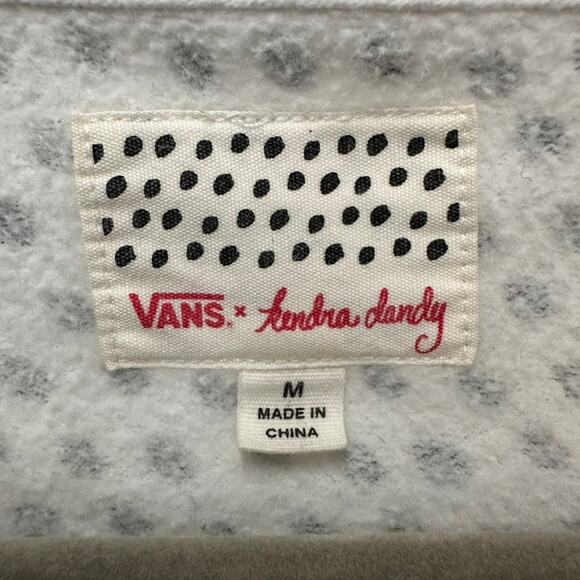 Vans x Kendra Dandy Women's Medium Sweatshirt Ice Cream Polka Dots Crew Neck - Picture 4 of 10